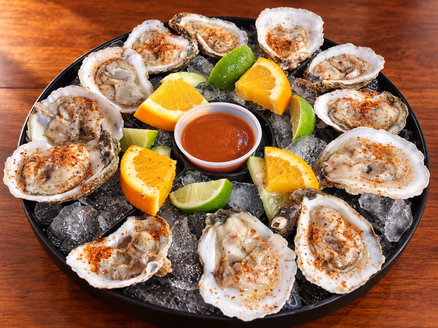 Oysters at La Poblanita