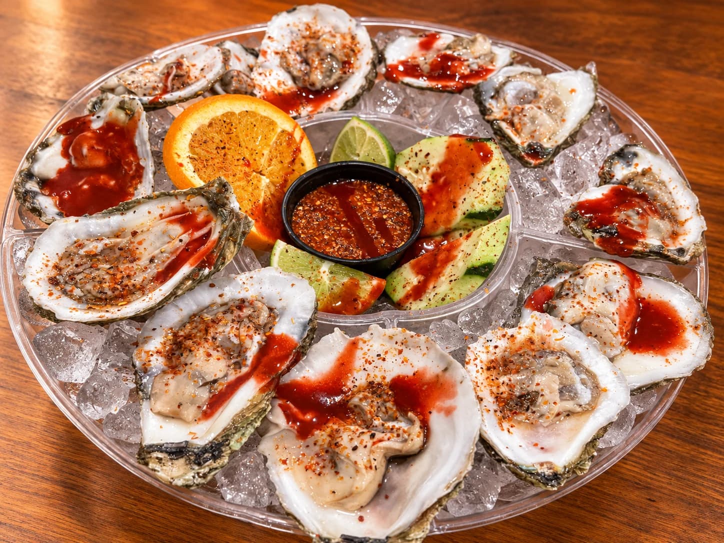 Oysters at La Poblanita
